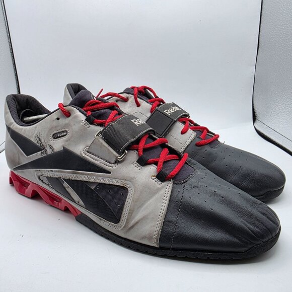 Reebok Crossfit Mens Size 15 Gray Black Weightlifting Shoes Training Gym Cross main image 5